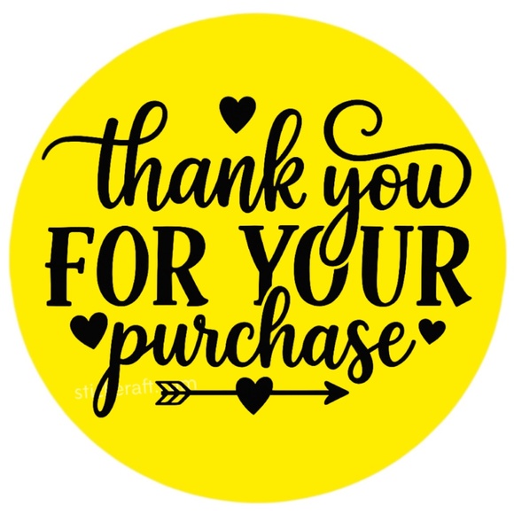 Thank You for Your Purchase Stickers β 2" for Poshmark & Small Business β 100 PC - Picture 6 of 16